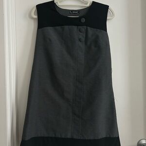Ya Los Angeles Black and Gray Mini Dress